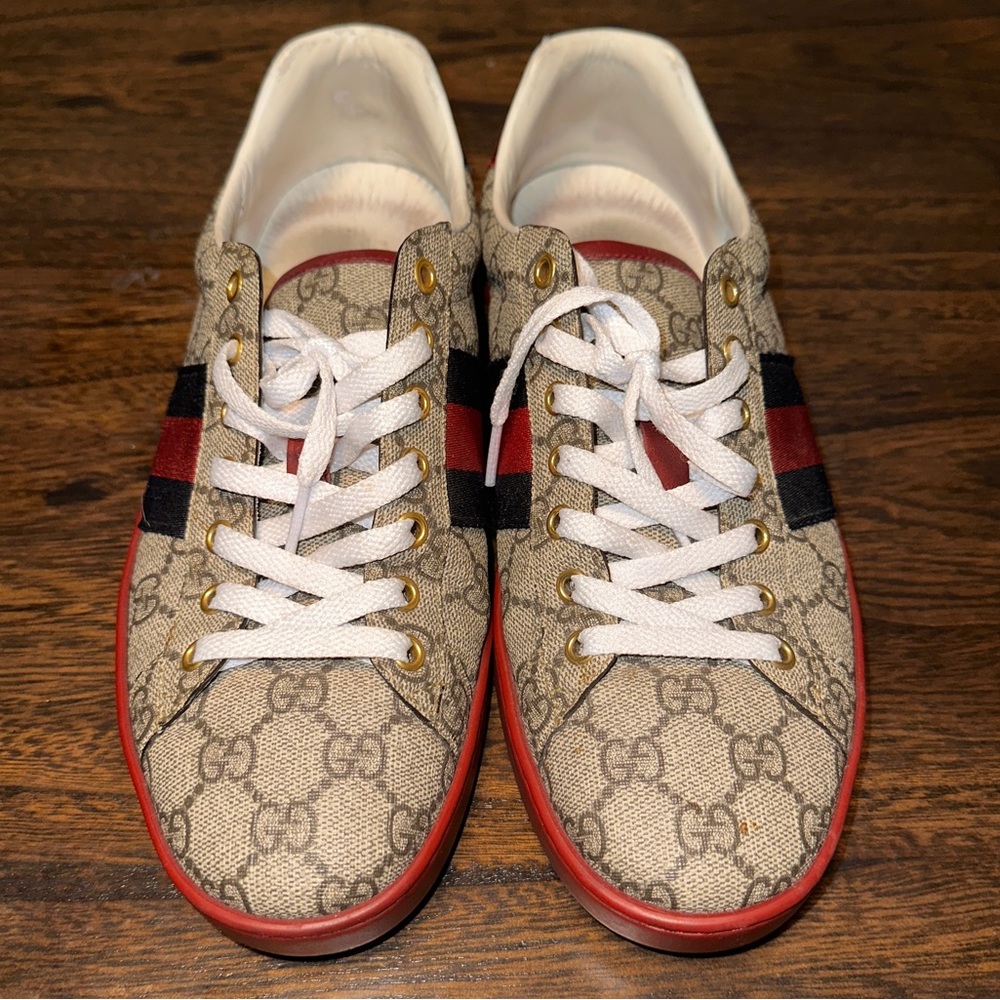 Gucci Men’s Ace GG supreme sneaker | Size 8.5